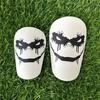 1 Pair Mini Soccer Shin Guards Cartoon Anti-slip Kids Teens Adults Players Miniature Shin Pads Protectors Football Games Protective Equipment