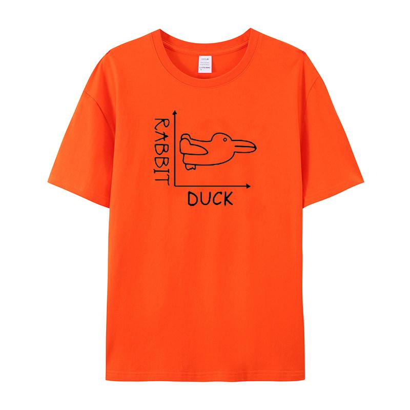 Duck Rabbit Fun Math T Shirt Unisex Fathers Day Birthday Gift For Unisex Funny Adult Tshirt Summer Tshirts Short Sleeve Unisex Tees