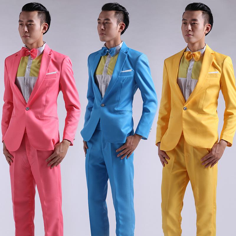 Men's Slim Fit Tuxedo Suit for Performances, Choir, Weddings, and Photo Shoots