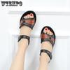 Sandals Women's Soft Bottom Flat Shoes Comfortable Wear-resistant Middle-aged Pregnant Women Non-slip Large Size Sandals Women
