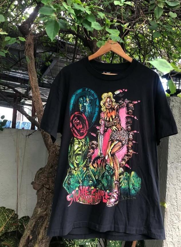 Футболка Stone Temple Pilots Horror Zombie Art Tour Мерч Рок-группы Для Хэллоуина