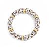 Acrylic Boho Bracelets Leopard Print Curved Tube Bangle Fashion Acrylic Bracelets  Lady Gifts