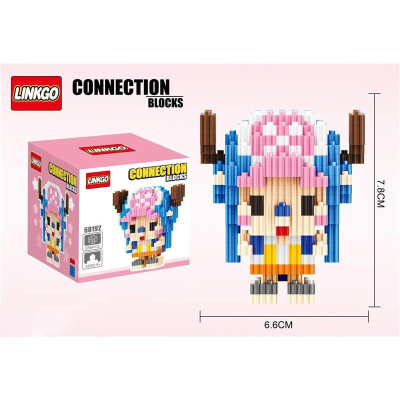 One Piece Connection Building Blocks Luffy Chopper Nami Sanji Zoro Usopp Ace Franky Brook Robi Diamond Brick Figure Toy For Kids
