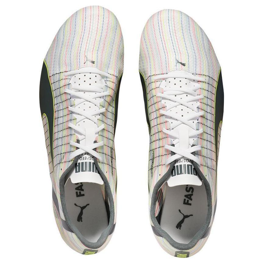 PUMA Future Slip Resistant Abrasion Resistant Low top Carbon Plate Sprint Running Shoes Unisex White 376559-02
