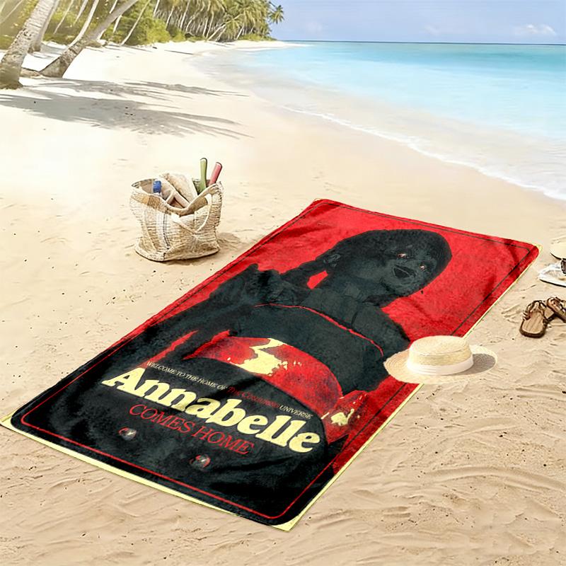 Annabelle's Horror Legacy beach towel soft Beach towel for vacation photos seaside swim Absorbent bath towel Comfort Fashion beach