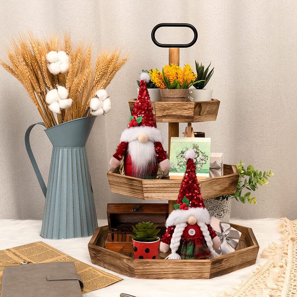 Рождественские гномы с блестками, Рождественские украшения, фестиваль, рождественская кукла Tomte, Санта, скандинавская фигурка, плюшевая кукла Рудольфа