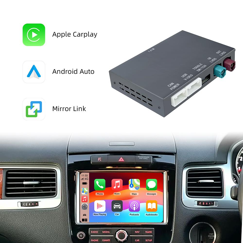Для Volkswagen 8' Touareg RNS850 Беспроводной модуль Carplay Android Auto Адаптер Airplay VW Car Play