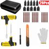 31Pcs Car Tire Repair Tool Auto Bike Tubeless Tire Tyre Puncture Tire Repair Kit Plug Garage Repair Plug Tools Kit Accessories