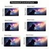 Space Kitty Magic Party Game Mat Durable Rubber for MTG&TCG Games 35X60cm Mouse Pad Offices Desk Mats Party Friendly Design