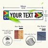 Индивидуальная рамка для номерного знака Гайаны Персонализированный Железный Флаг Авто Декор