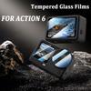 2 комплекта закаленного стекла Защитная пленка для экрана Lnes для аксессуаров экшн-камеры DJI Osmo Action 6