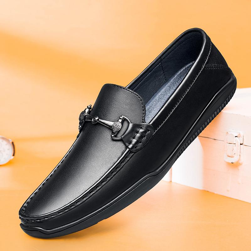 Fashion Luxury Designer Shoes Genuine Leather Loafers Mens Crocodile Embossed Casual Genuine Leather Shoes Italian Shoes Moccasins Shoes