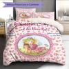 Lillifee Bedding Quilt Set Quilt Cover Pillowcase Home Decoration Birthday Gift (1 * duvet cover + 2 * pillowcase, without core)