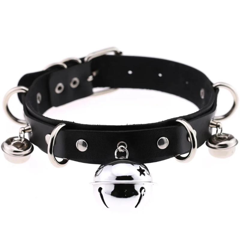 1 шт. Харадзюку Готические Шипы Заклепки Звезды Ожерелья Collares Хип-Хоп Рок Черный Бант ПУ Кружево Кожа Сексуальная Y2K Девушка Ошейник Украшения