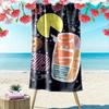 Pac‑Man Print Beach Towel, Large Soft Quick Dry Towel for Beach Camping Swimming
