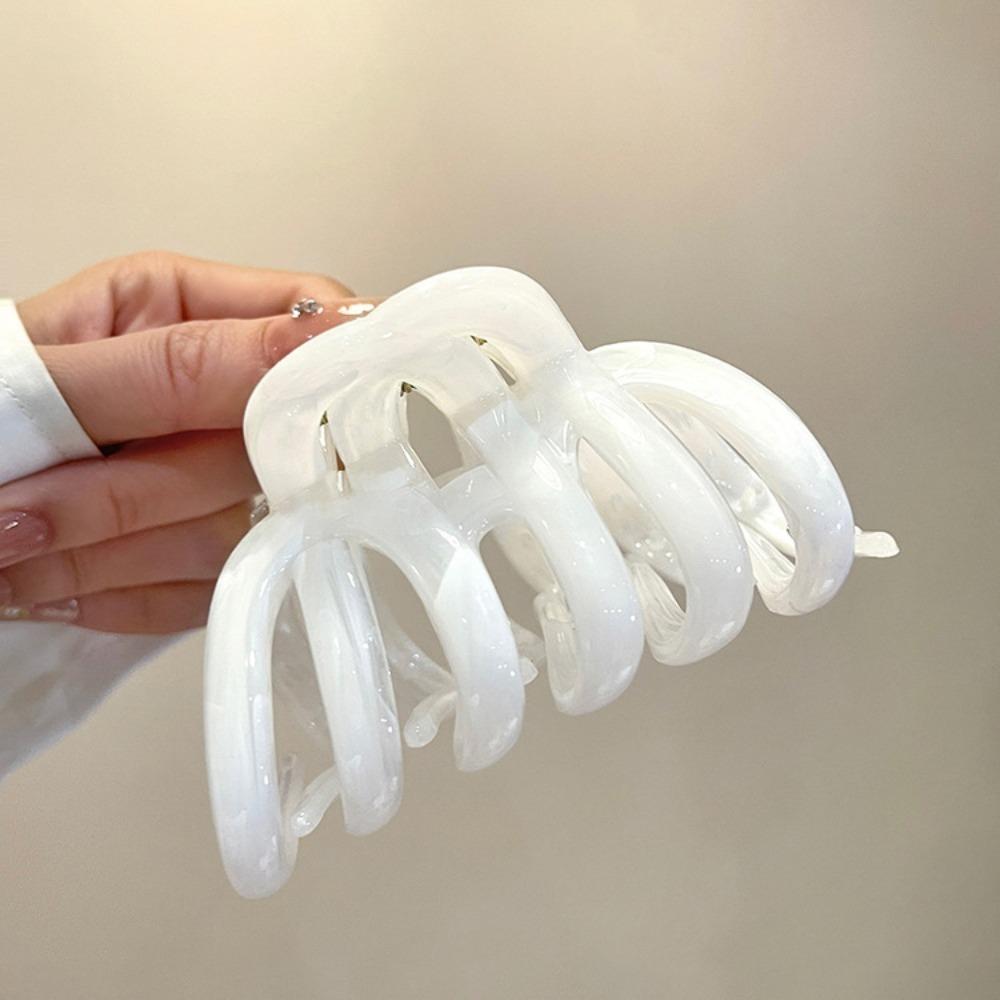 Головной убор Ацетат Волосы Краб Винтаж Тыква Акулий Коготь Изысканный Полый Геометрический Волосы Коготь Девушки