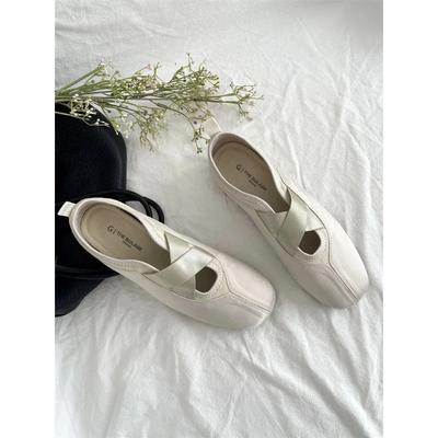 Мода 2025 Новые женские балетки Розовые Мягкая подошва Небольшой каблук Круглый носок Ткань из стекловолокна Ретро стиль Низкий каблук