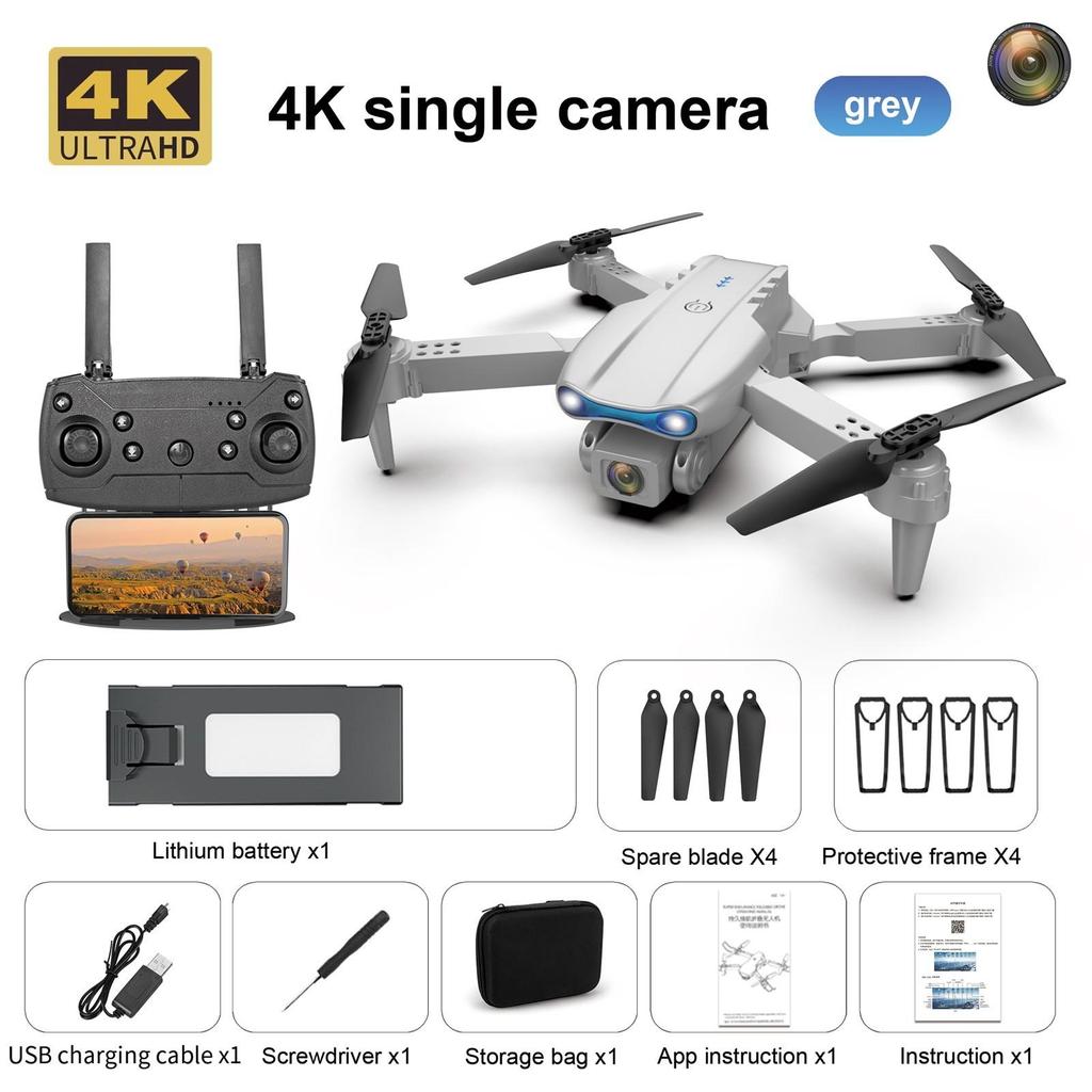 Мини-дрон 4K HD Двойная камера Wifi FPV Умный селфи RC БПЛА Складной квадрокоптер Обход препятствий