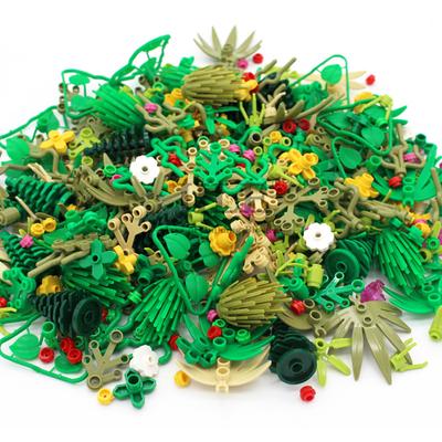 Moc Военные Растения Трава Строительные Блоки Город Уличный Вид Сад DIY Кирпичи Массовая Часть Совместимость с Цветочным Набором Игрушки Для Еды