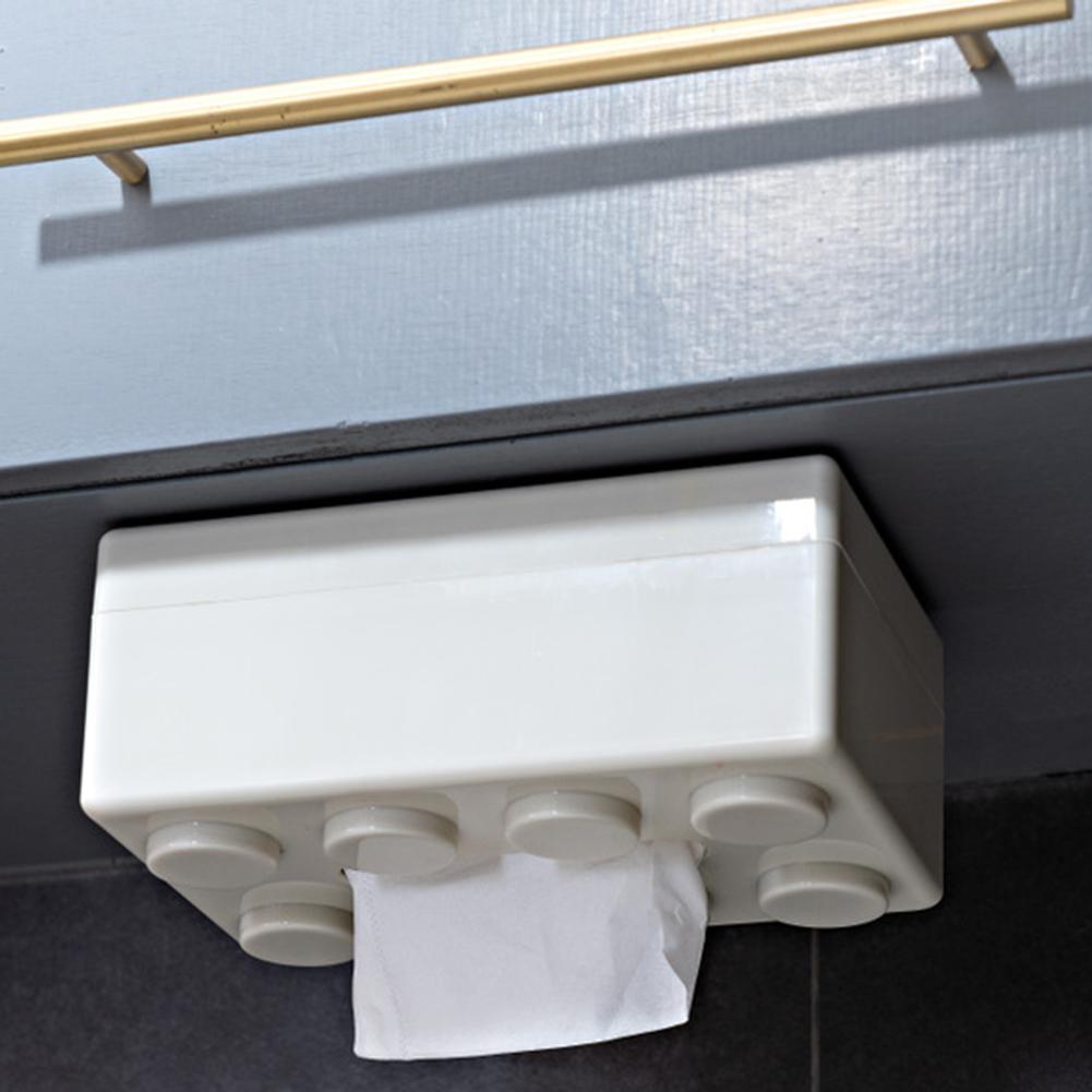 Креативный строительный блок диспенсер для салфеток для лица милый чехол для салфеток коробка для хранения салфеток для гостиной спальни ванной комнаты домашнего офиса