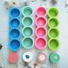 1 Pcs Handmade Silicone Soap Moulds 4 Pattern Bar Making Mould Tools Handmade DIY Round Soap Resin Craft LXY