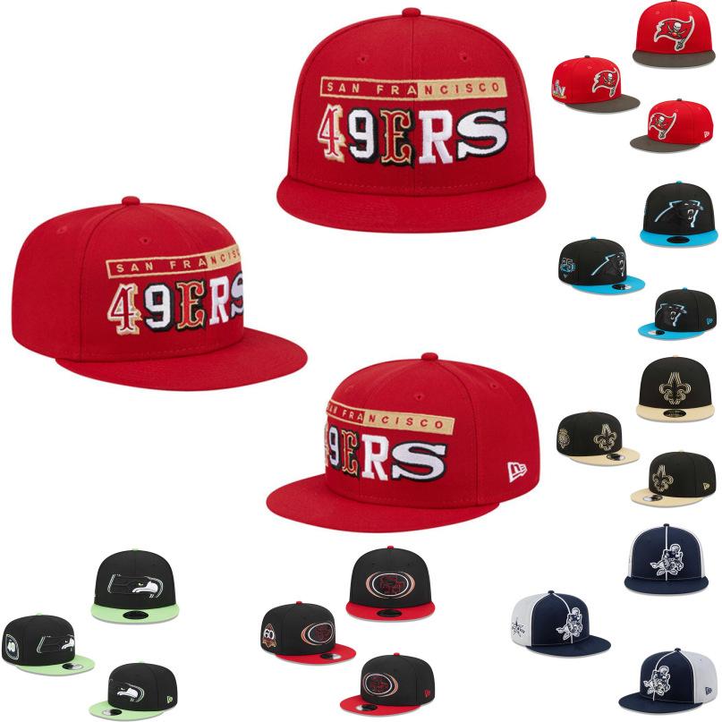Korean Version Of Football Cap Nfl Men'S And Women'S Embroidered Flat Edge Hat Outdoor Sunscreen Tide Hat Adjustable Baseball Hat