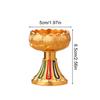 1 шт. Подсвечник для медитации, прочный, буддийские принадлежности, настольное украшение, масляная лампа, подсвечник для лампы из сплава и масла гхи, для гостиной
