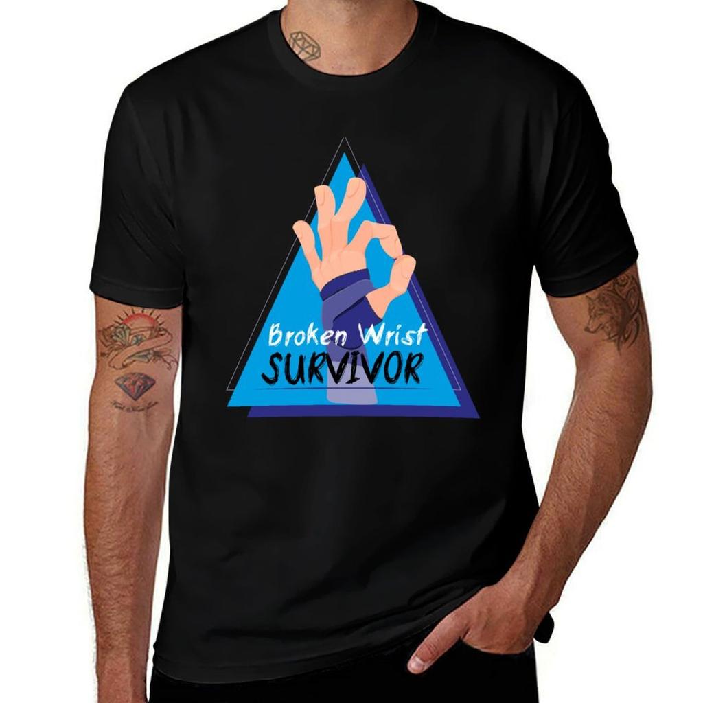 Broken Wrist Survivor Tshirt Plus Size Basic Cotton Tshirt