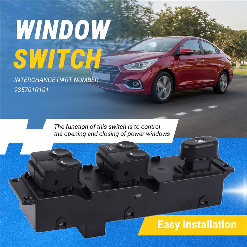 Передний левый главный переключатель стеклоподъемника 93570-1R101 для Hyundai Accent 13-17