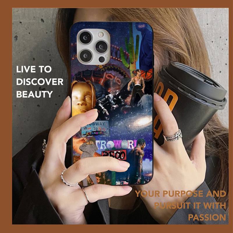 Чехол для телефона Cactus Jack Travis Scott Hiphop Для iPhone 13 11 8 7 6 6S Plus X XS MAX 5 5S SE 2020 XR 11 pro DIY Funda