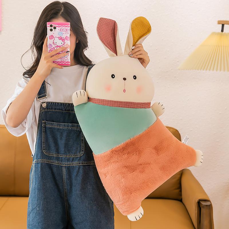 Подушка-кролик Nuanyang, мультяшный кролик, спящая кукла, офисная подушка для сна, диванная подушка