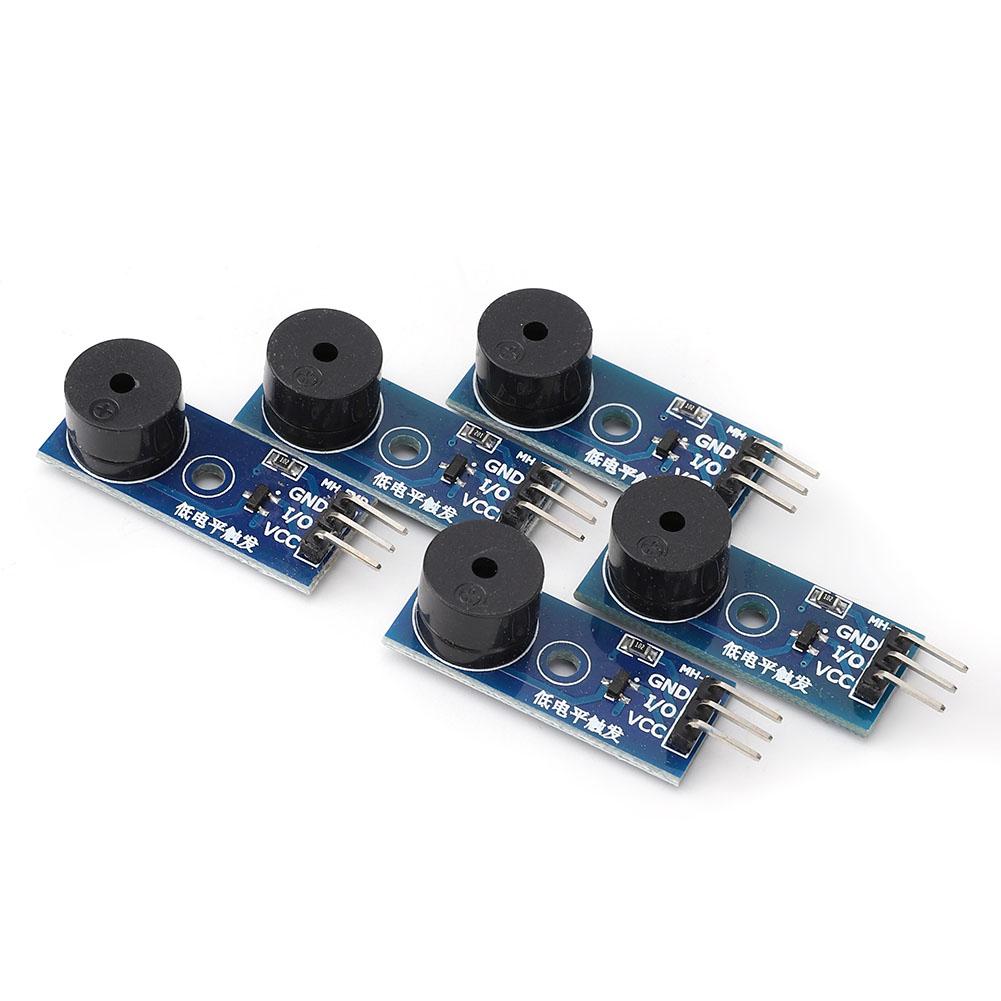 5 PCS buzzer module passive LED control low trigger sound module 3.3.5V 3 PIN for projects