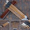 10PCS Bamboo Calligraphy Brush Traditional Chinese Writing Pen Regular Script Writing Brush  Student