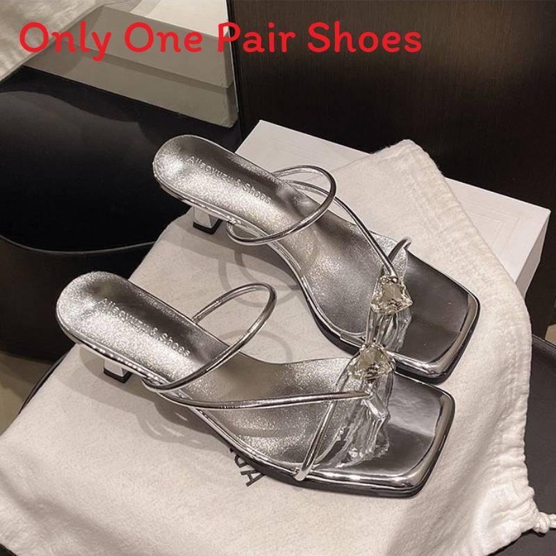 Water Diamond Toe Post Summer Flip Flops For Women Elegant Comfort With Rubber Outsole