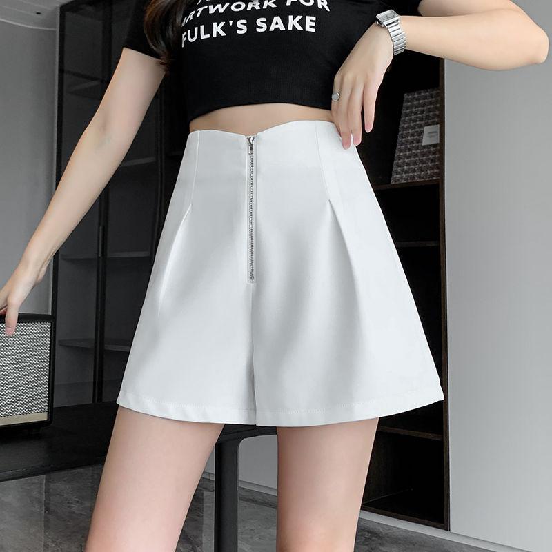 WTEMPO Summer Women's Suit Shorts High Waist Loose Fashion Shorts Wide Leg Shorts Casual Shorts Suit Shorts