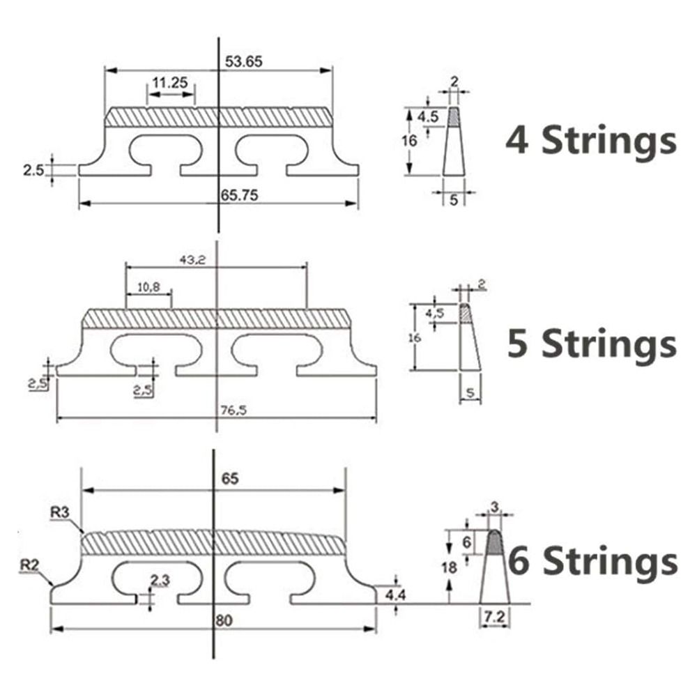 Musical Instrument Banjo Bridge Parts Instrument Supplies Banjo Accessories String Banjo Bridge