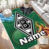 Custom Name Personalized Borussia Monchengladbach Print Carpet, Versatile Home Decor Rug, for Playroom, Apartment, Balcony, Entryway, Hallway Gift