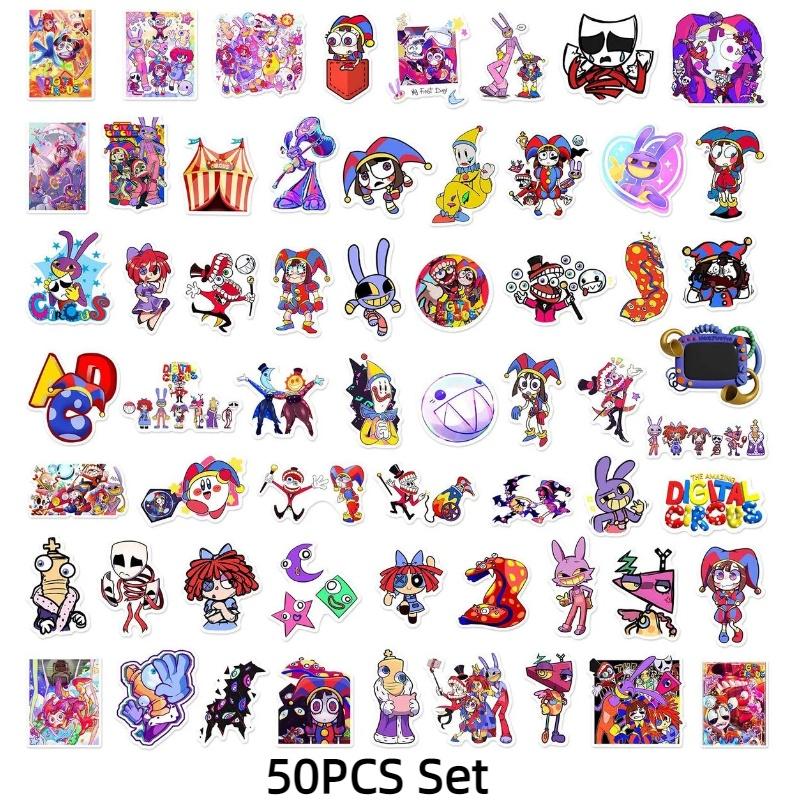 Набор из 50 штук удивительных наклеек "Цирк"! Декор для ноутбука, чемодана, личного дневника