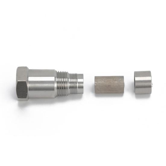 Stainless Steel Extension Fitting with Filter Screen M18x1.5 Oxygen Sensor Adapter 1.8 Inch Thread Reducer Coupling Adapter Connector