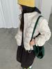 Yu Yan, light down jacket women's white duck down fake two-piece sweater stand-up collar ribs slim-fitting versatile winter coat