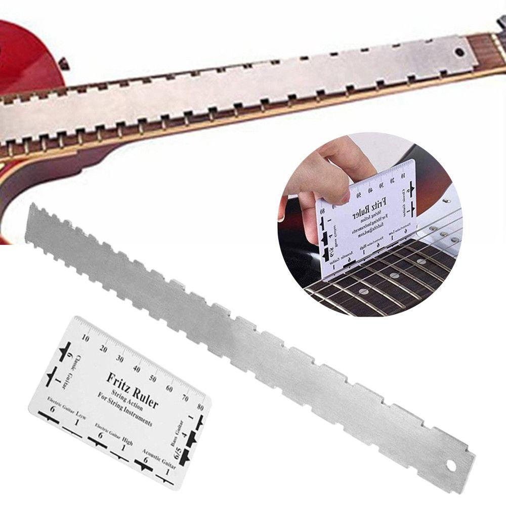 Accessories Leveling Luthiers Tool with String Action Ruler Measuring Ruler Guitar Neck Gauge