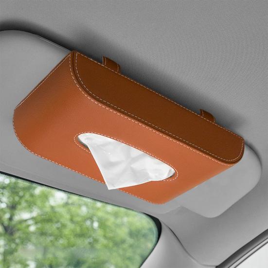 Автомобильный держатель для салфеток, большая емкость, износостойкий, простая установка, автомобильный козырек, держатель для салфеток, коробка для диспенсера для бумаги