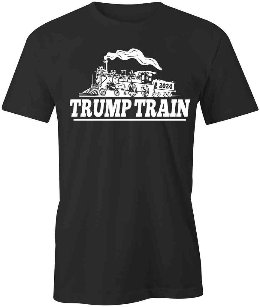TRUMP TRAIN TShirt Tee Short-Sleeved Cotton POLITICAL CLOTHING S1BSA629
