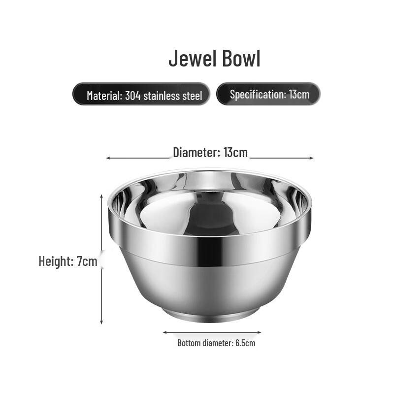 SPSR 304 Stainless Steel Rice Bowl Set