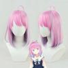 Anime VTuber Himemori Luna Wig Hololive Girls Cosplay Youtuber Gradient Pink Purple Short Straight Heat Resistant Hair Wigs