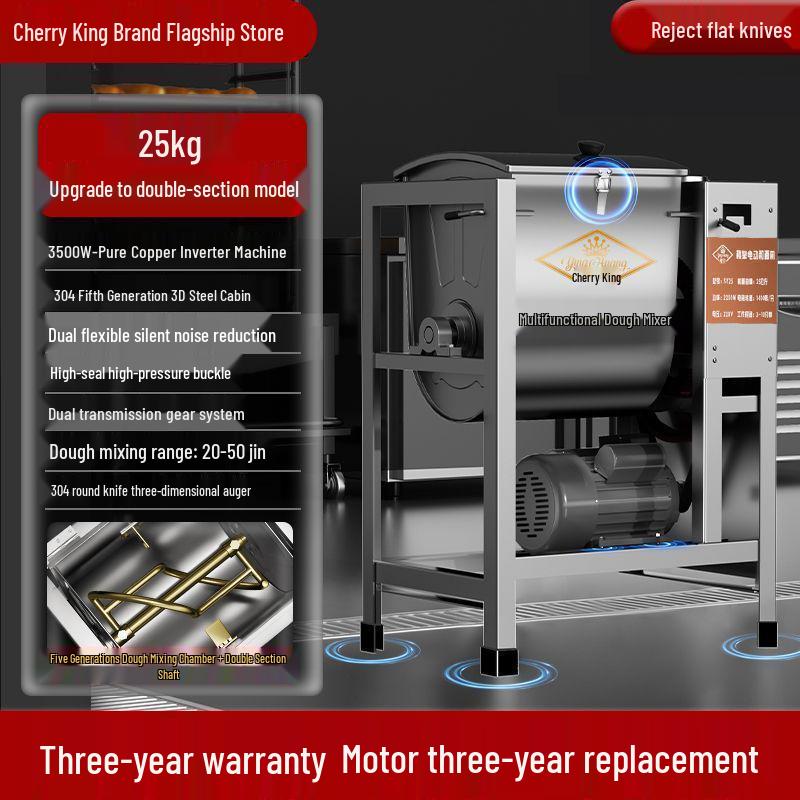 Автоматический тестомеситель из нержавеющей стали: Тестомесильная машина вместимостью 5-25 кг.