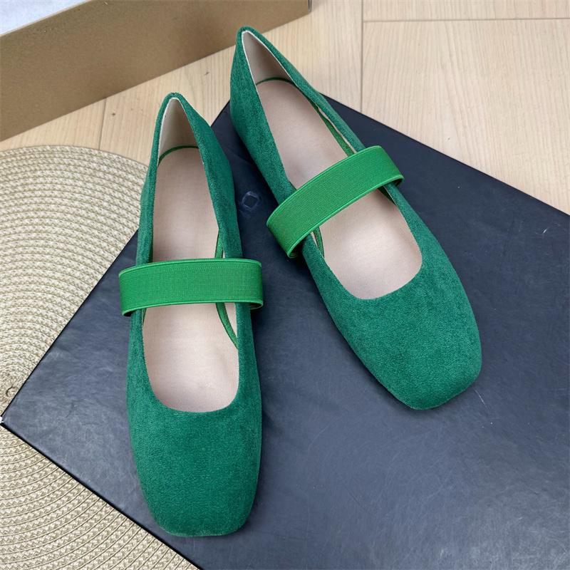 Модные балетки для женщин, ретро, квадратный носок, с мелким вырезом, новая летняя обувь Мэри Джейн, большие размеры, повседневная женская обувь 42 43