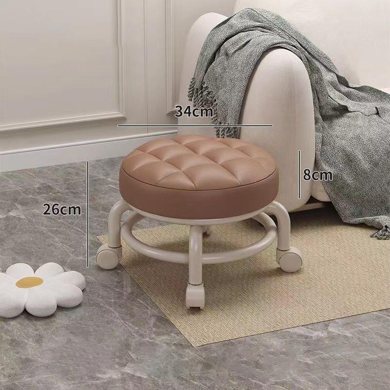 Joylove бытовой универсальный табурет на колесиках с красивым швом и вращающимся колесом низкий табурет для маникюра табурет для ног шкив прогулочный табурет