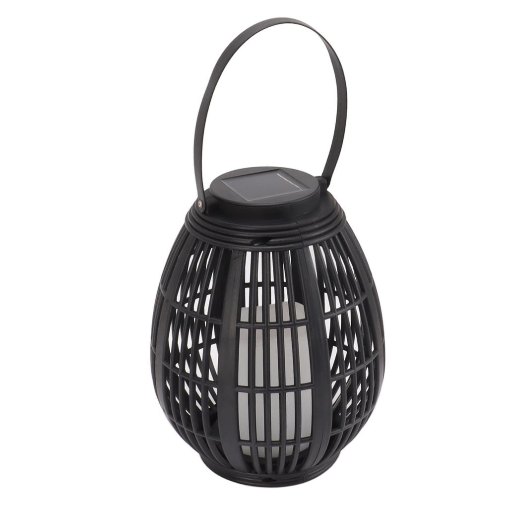 Solar Garden Lantern LED Outdoor Solar Lantern Waterproof Decorative Rattan Lantern For Patio Pathway Courtyard
