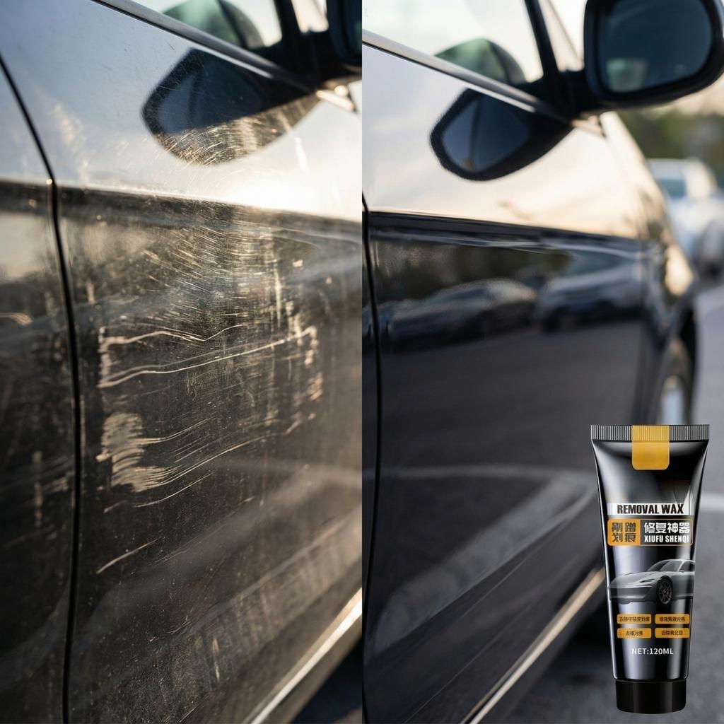 Car Scratch Cream, Car Scratch Removal Kit, Includes Wiping Sponge And Towel